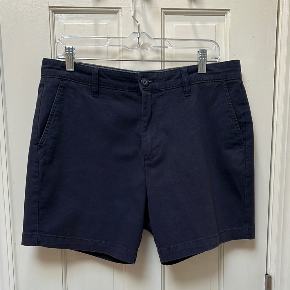 Nautica Blue Flat Front Shorts Size 33